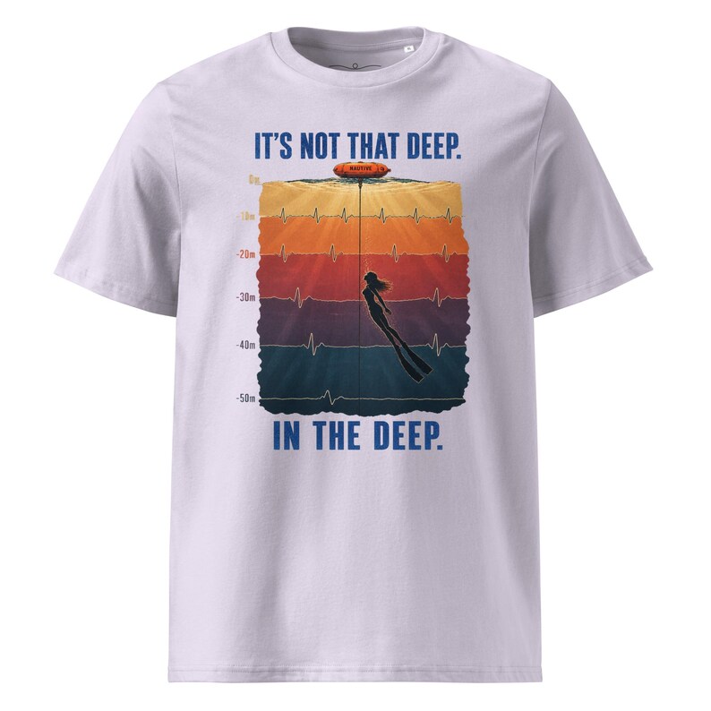 Fridyknings-T-shirt – Den är inte så djup | Ocean T-shirt | Ekologisk bomull 180 g/meter bild 19
