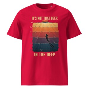 Freediving T-Shirt – It’s Not That Deep  -  Ocean T-Shirt - Organic cotton