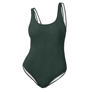 Current One Piece Swimsuit | Minimalist Ocean Swimwear | Recycled Women's Swimsuit | Coastal Bathing Suit | NAUTIVE
