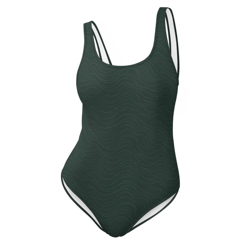 Current One Piece Swimsuit | Minimalist Ocean Swimwear | Recycled Women's Swimsuit | Coastal Bathing Suit | NAUTIVE