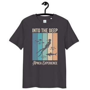 Naudic Into the Deep - Apnea - Unisex T-Shirt aus 100% Bio-Baumwolle