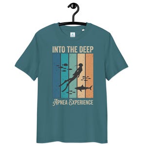 Naudic Into the Deep - Apnea - Unisex T-Shirt aus 100% Bio-Baumwolle