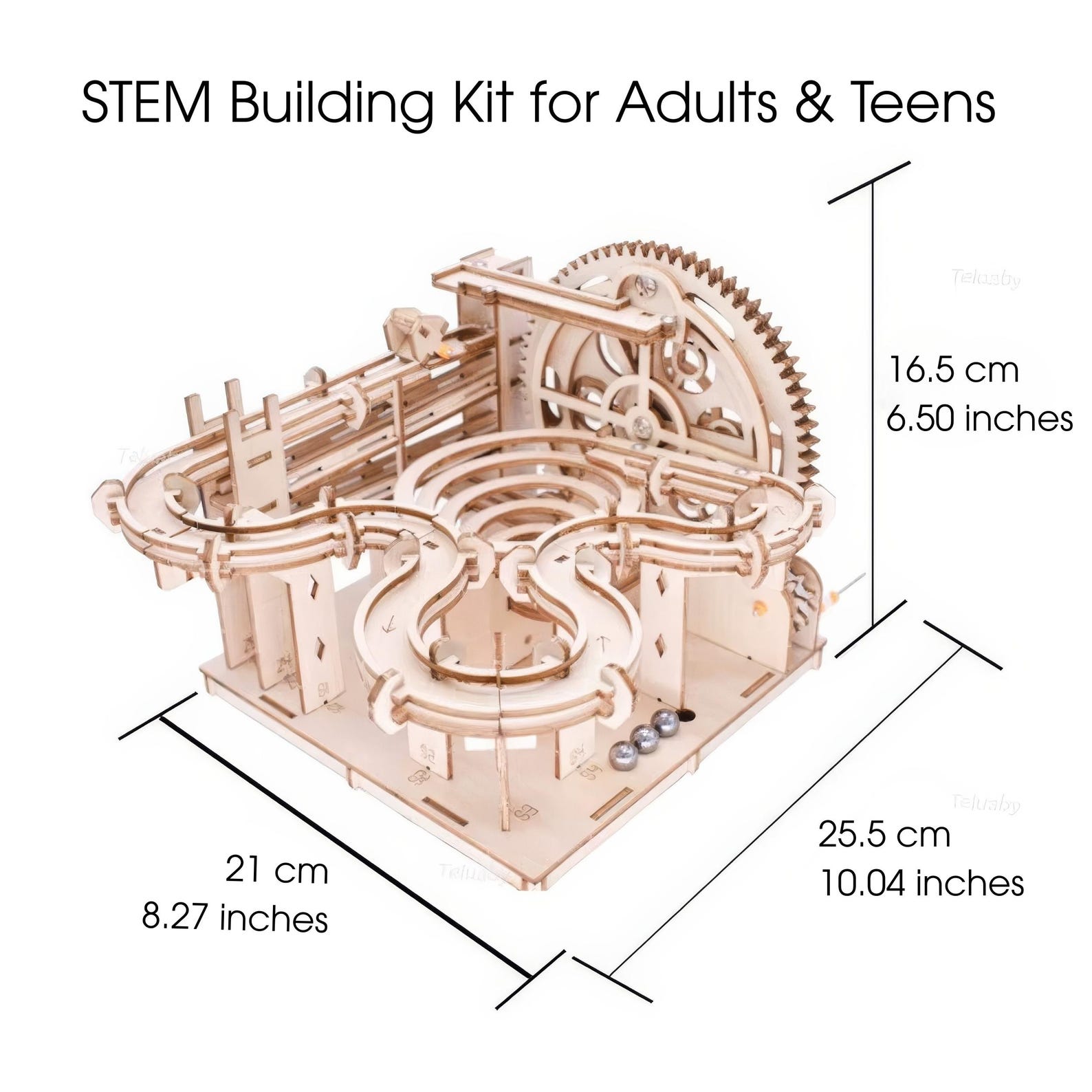 3D Wooden Marble Run DIY Kit | Mechanical Model Building Puzzle - Etsy