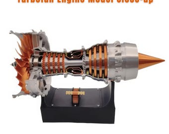 3D Printed Turbofan Engine Model Kit: Electric DIY Aviation STEM Toy (27CM)