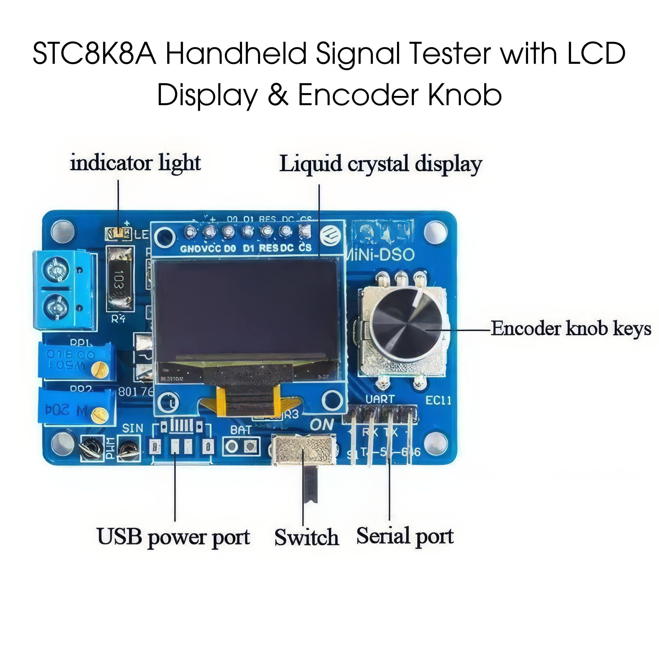 DIY Mini Digital Oscilloscope Kit | OLED Waveform Learning Project ...