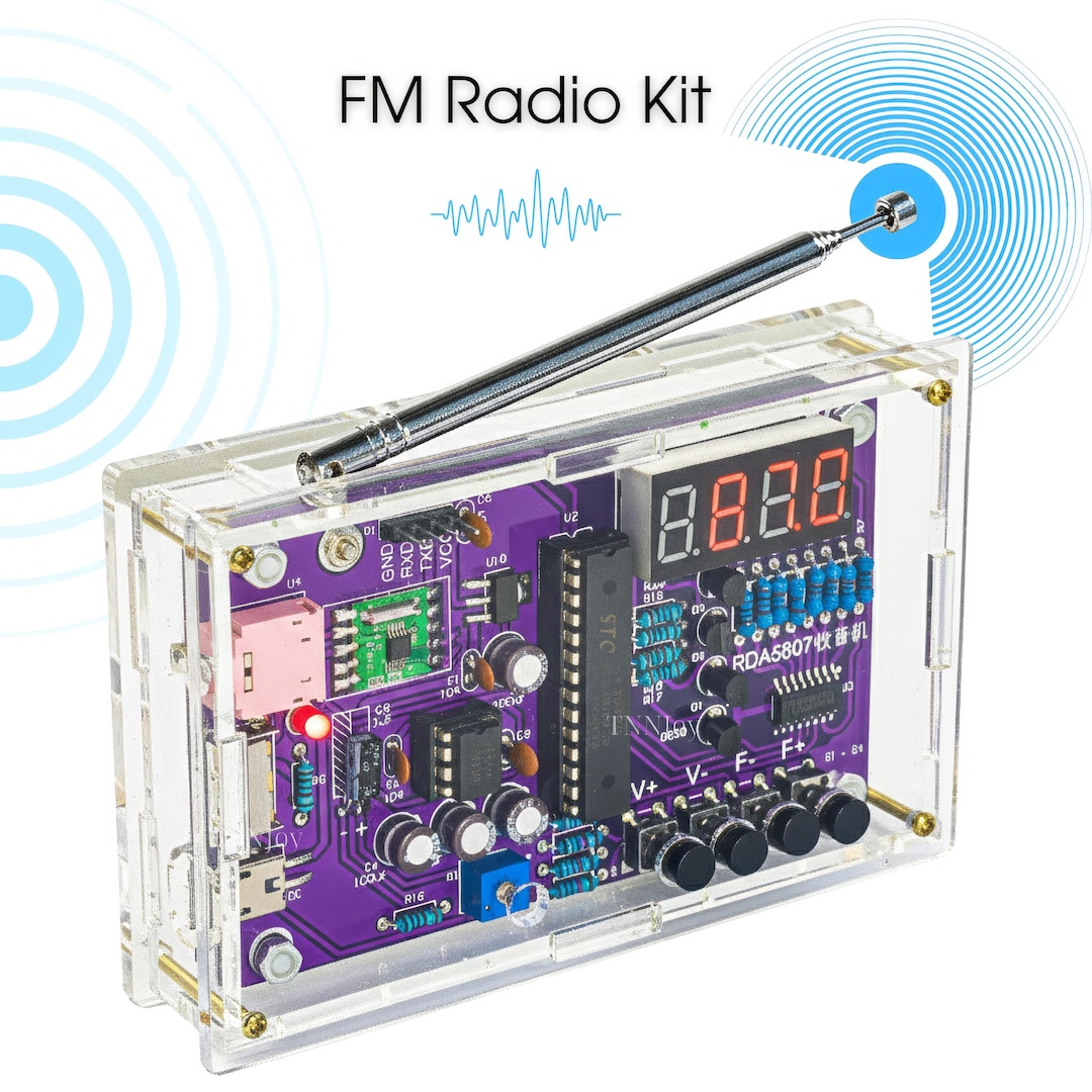 DIY FM Radio Soldering Kit With Clear Case for Adults - Etsy