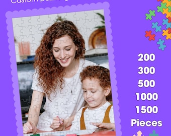 Personalized Photo Jigsaw Puzzle: Custom Wooden Puzzle Gift