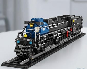 DIY Steam Locomotive Model Building Block Kit - 1.04m Classic Train Toy 2947pcs