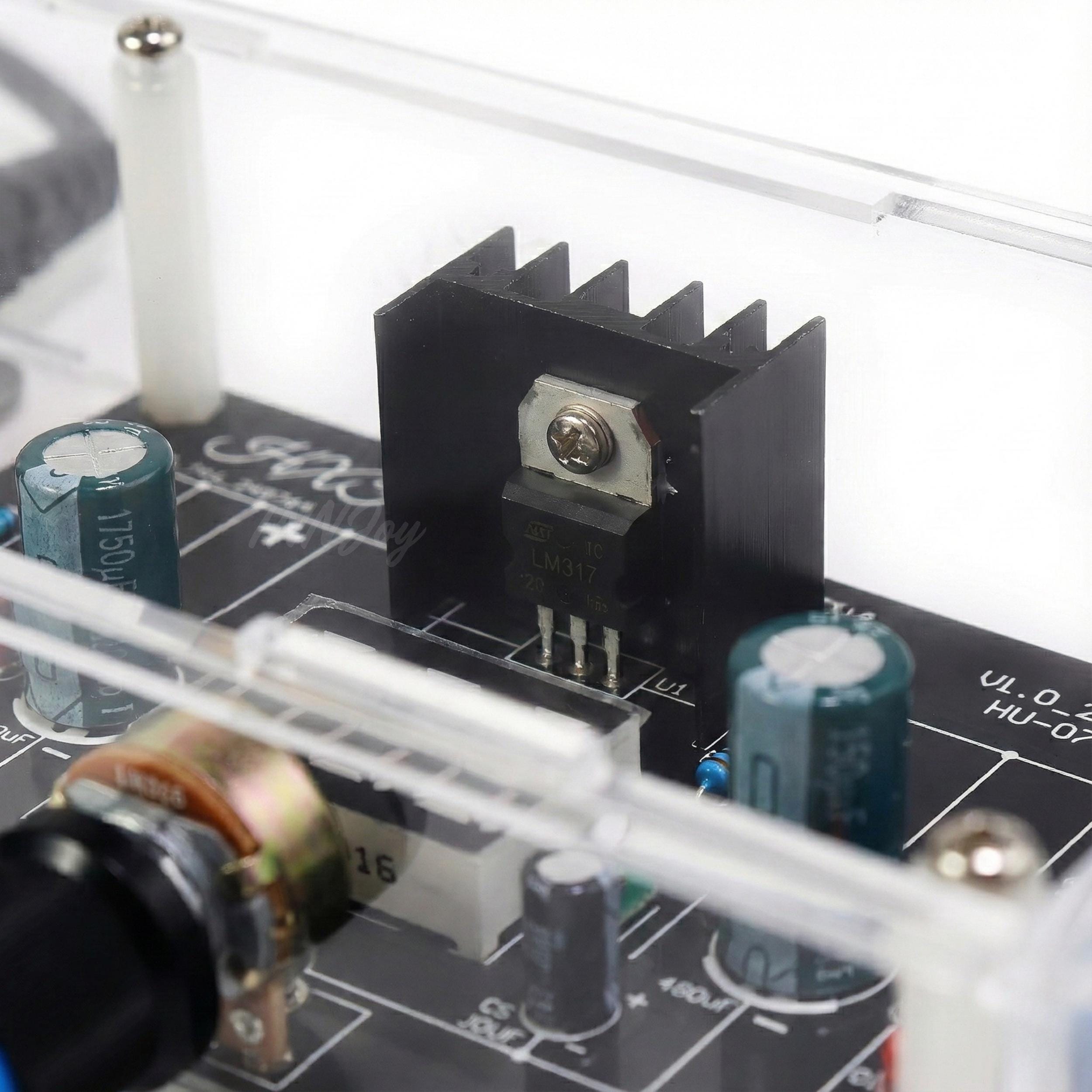 LM317 Adjustable Power Supply DIY Kit | Variable DC Voltage Regulator ...