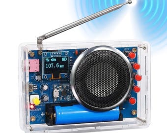 DIY OLED FM Radio Soldering Kit | Solder Practice Electronics Project (87-108MHz)