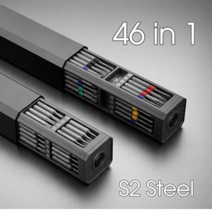 Precision Magnetic Screwdriver Set (46-in-1 or 32-in-1 Long Bits) | S2 Steel Repair Tool Kit