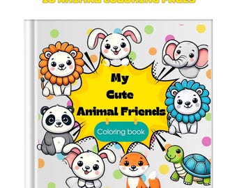 Animal Coloring Pages – Kids Activity Book (Digital Download)