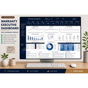 Business Dashboard | Excell KPI Template (Digitaler Download)
