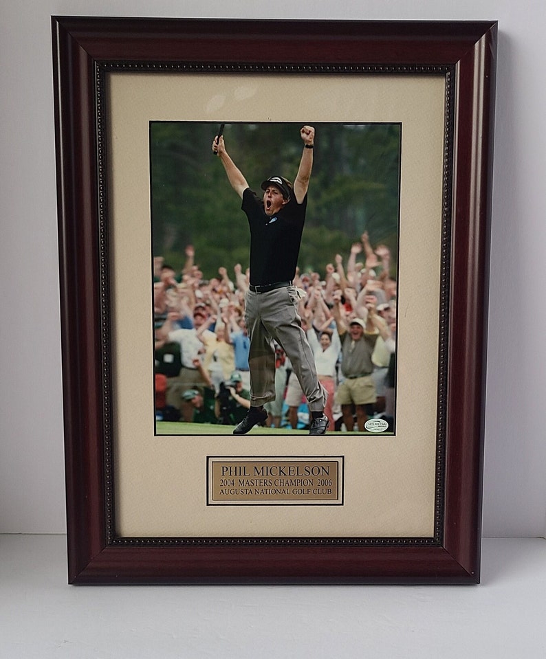 Phil Mickelson 2004 Masters Jump Photo 8 X 10 Framed (13 X 17) - Etsy