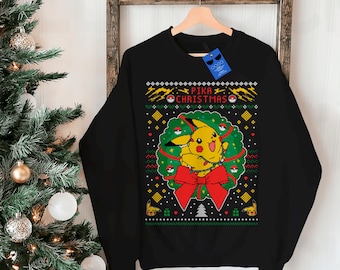 pikachu pixel merry christmas