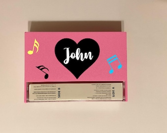 Customized Cassette Cases- Birthday Parties, Anniversaries, Weddings,Valentines Day,Baby Showers, Christmas,etc