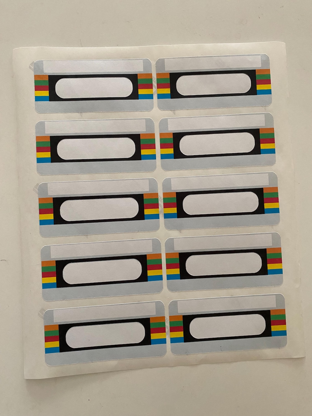 Customized Self Adhesive Cassette Labels - Etsy