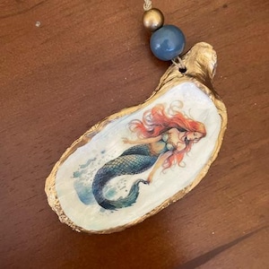 Mermaid Oyster Shell Ornament - Item #1026