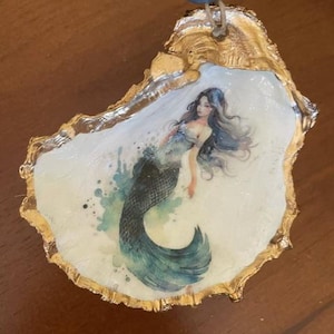 Mermaid Oyster Shell Ornament - Item # 1044