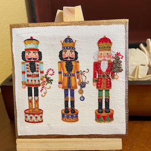 Nutcracker 4x4 Canvas and Easel - Item 1401 E
