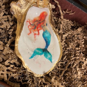Mermaid Oyster Shell Ornament - Item # 1077