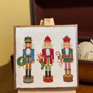 Nutcracker 4x4 Canvas and Easel - Item 1401 G
