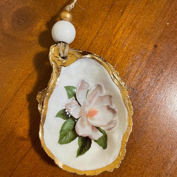 Ornament zuidelijke magnolia-oesterschelp - artikel # 1408