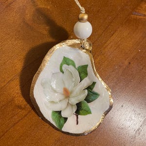 Southern Magnolia Oyster Shell Ornament - Item # 1409