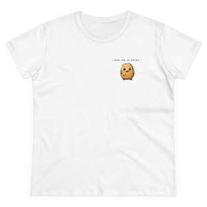Camiseta de algodón de peso medio para mujer