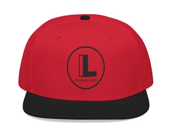 Embroidered Snapback Cap: Structured Acrylic-Wool Hat