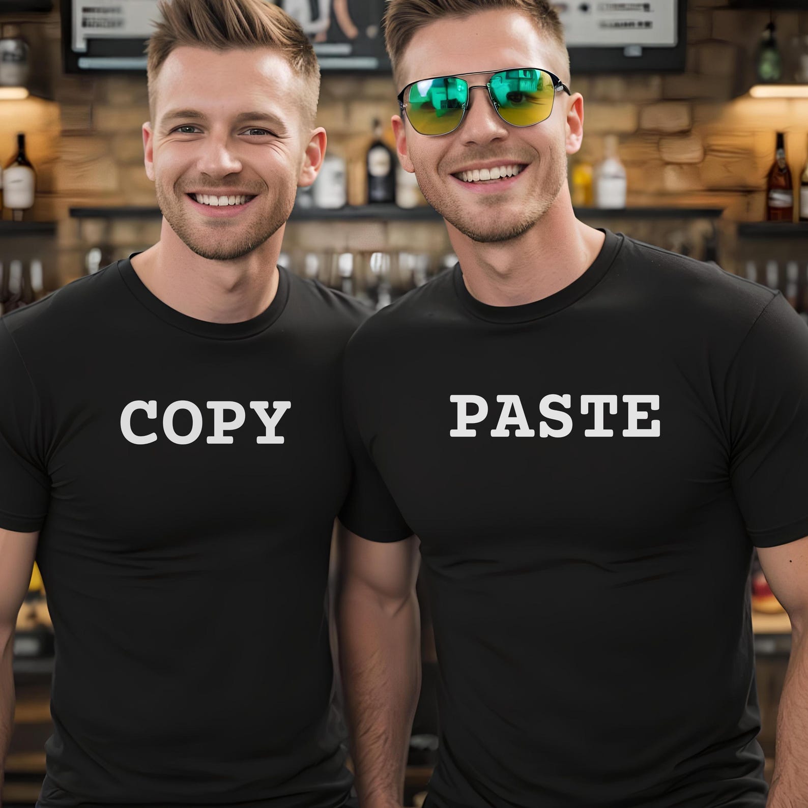 Copy Paste Matching Jersey Tees - Adult & Teen Twins - Etsy