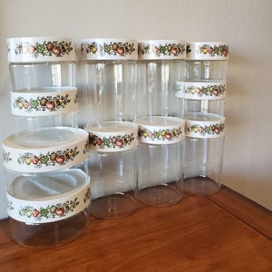 Vintage pyrex Spice of Life Jars