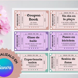 Cupones románticos, cupones para parejas, Cupones de amor imprimibles, Cupones para San Valentín, Cupones para regalar a tu pareja