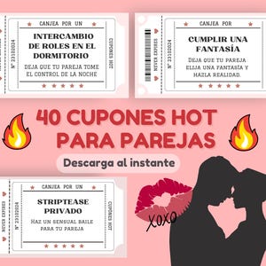 40 cupons românticos, cupons para casais, cupons de amor para impressão, cupons de dia dos namorados, cupons para dar ao seu parceiro
