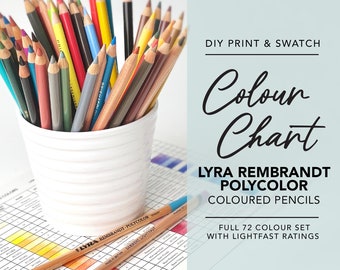 Printable Lyra Rembrandt Polycolor Coloured Pencil Chart