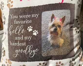 Custom Pet Memorial pillow cover