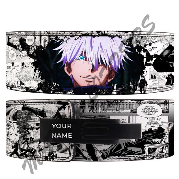 Gojo Anime Lever Lifting Belt: Custom Powerlifting Gym Belt