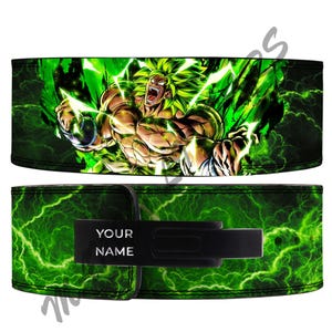 Dragon Ball Z Broly Anime Lever Belt / Cintura Powerlifting / Cintura di sollevamento pesi Broly Lever Cintura da palestra Anime Broly Cintura per sollevamento pesi/Broly Lever Belt