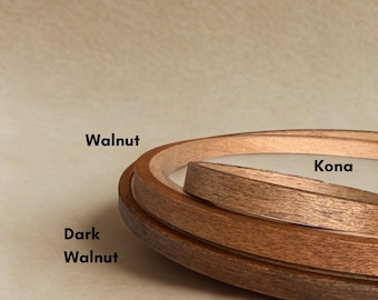 Stained Beechwood Embroidery Hoops: Walnut, Kona, Dark Walnut Finishes (3"-9")