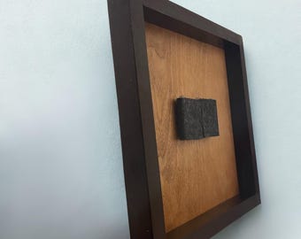 Hand Made Wood Frame for Embroidery hoop art: Interchangeable Wall Display, No-Tools Mounting