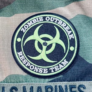 Zombie Outbreak Iron on Patch
