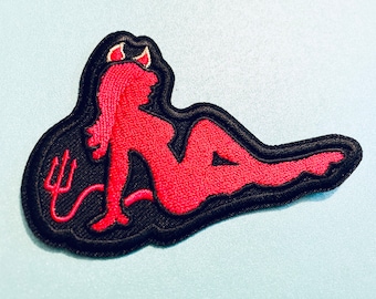 Devil Girl Iron-on Patch