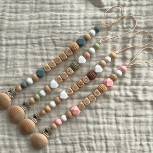 Personalized pacifier chain - Pacifier holder - Pacifier holder - Pacifier clip - Silicone pacifier chain - Personalized pacifier chain