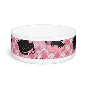 Personalized Cat Pet Bowl – Customizable Ceramic Dish with Pet Name – Gift for Cat Lovers & Home Decor