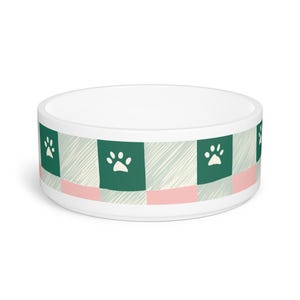 Personalized Cat Pet Bowl – Customizable Ceramic Dish with Pet Name – Gift for Cat Lovers & Home Decor