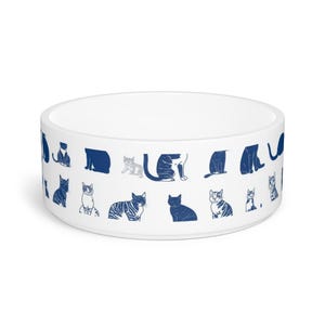 Personalized Cat Pet Bowl – Customizable Ceramic Dish with Pet Name – Gift for Cat Lovers & Home Decor