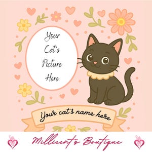 Custom Cat Photo Mug – Personalized Funny Cat Mom or Dad Mug from Pet Photo, Cartoon Gift for Cat Lovers - Tallulah Edition