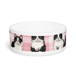 Personalized Cat Pet Bowl – Customizable Ceramic Dish with Pet Name – Gift for Cat Lovers & Home Decor