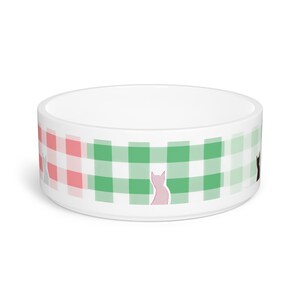 Personalized Cat Pet Bowl – Customizable Ceramic Dish with Pet Name – Gift for Cat Lovers & Home Decor