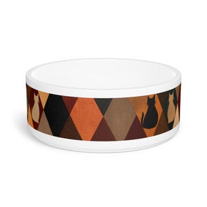 Personalized Cat Pet Bowl – Customizable Ceramic Dish with Pet Name – Gift for Cat Lovers & Home Decor